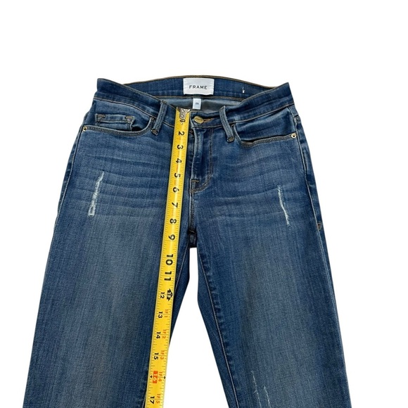 FRAME DENIM Le High Skinny Raw Edge Jeans Size 25 - Picture 6 of 17